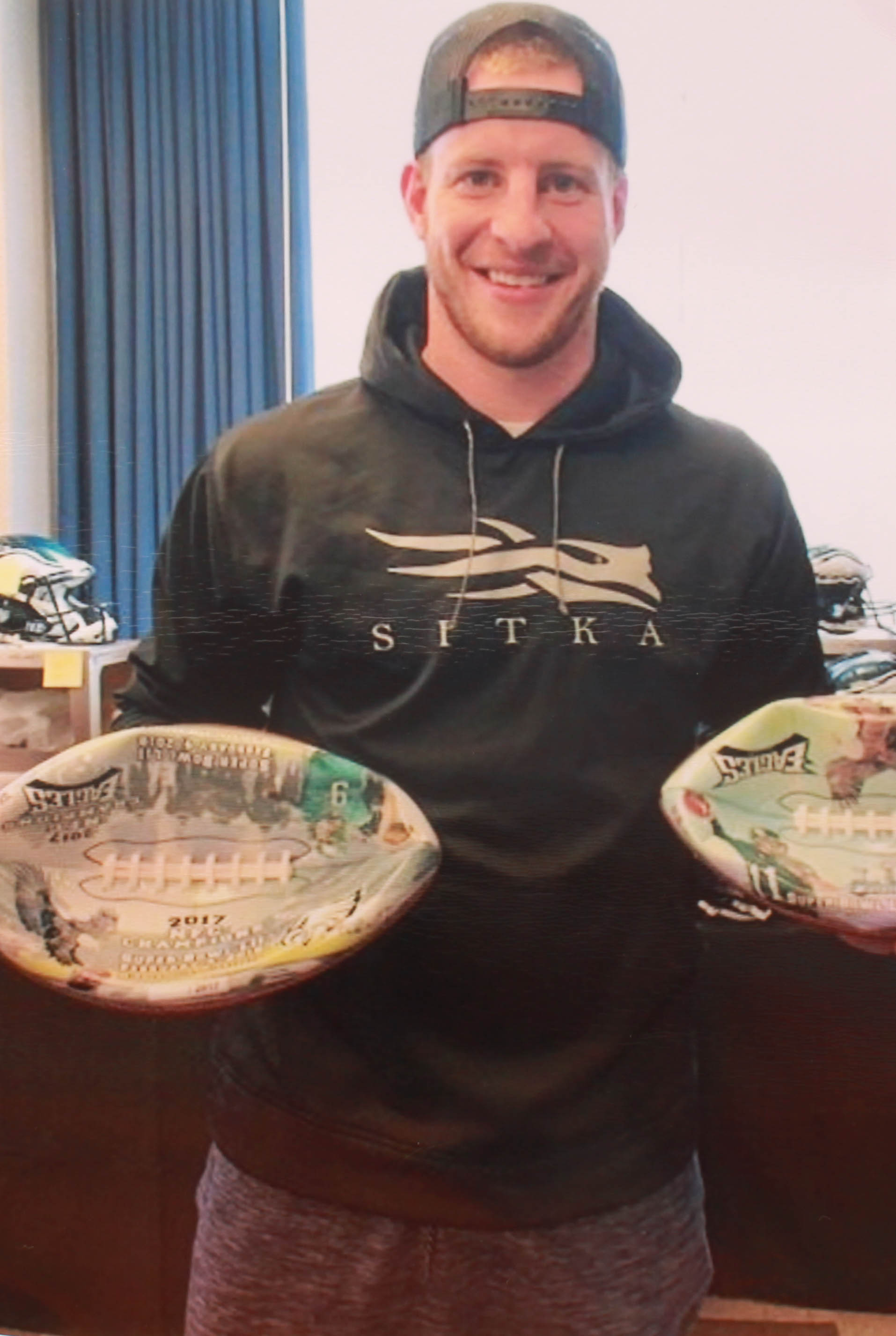 Nick Foles Signed Eagles Super Bowl LII Champions Art Football (Fanatics Hologram) at PristineAuction.com Nick Foles Signed Eagles Super Bowl LII Champions Art Football (Fanatics Hologram) at PristineAuction.com