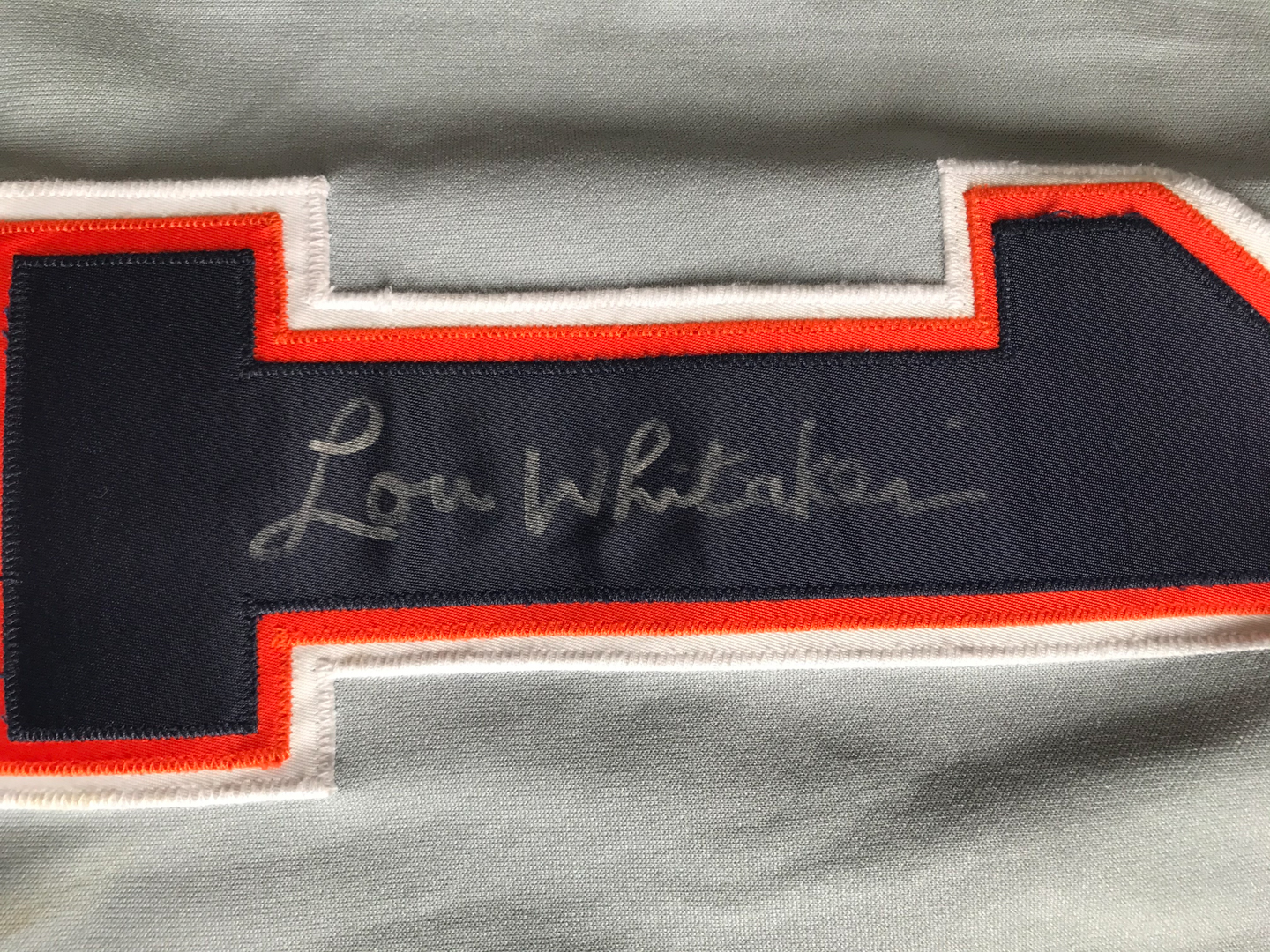 Lou Whitaker Signed 1994 Tigers Game-Used Jersey (Mears LOO & JSA ALOA) at PristineAuction.com Lou Whitaker Signed 1994 Tigers Game-Used Jersey (Mears LOO & JSA ALOA) at PristineAuction.com