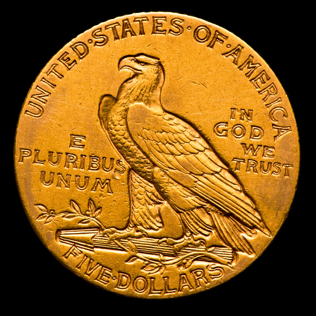 1916 $5 Indian Head Half Eagle Gold Coin at PristineAuction.com 1916 $5 Indian Head Half Eagle Gold Coin at PristineAuction.com