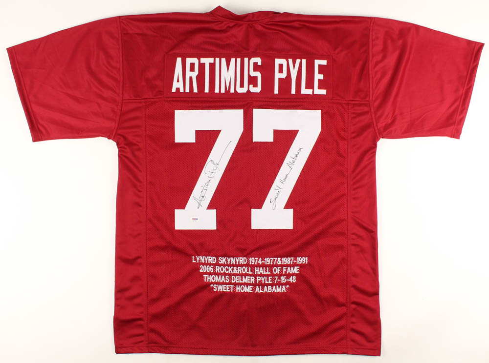 Artimus Pyle Signed Career Highlight Jersey Inscribed "Sweet Home Alabama" (PSA COA) at PristineAuction.com Artimus Pyle Signed Career Highlight Jersey Inscribed "Sweet Home Alabama" (PSA COA) at PristineAuction.com