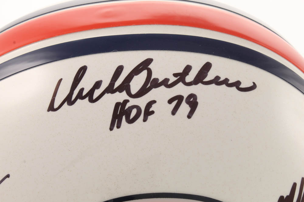 Dick Butkus, Mike Singletary & Brian Urlacher Signed Bears Full-Size Authentic On-Field Helmet With Multiple Inscriptions (Schwartz COA) at PristineAuction.com Dick Butkus, Mike Singletary & Brian Urlacher Signed Bears Full-Size Authentic On-Field Helmet With Multiple Inscriptions (Schwartz COA) at PristineAuction.com