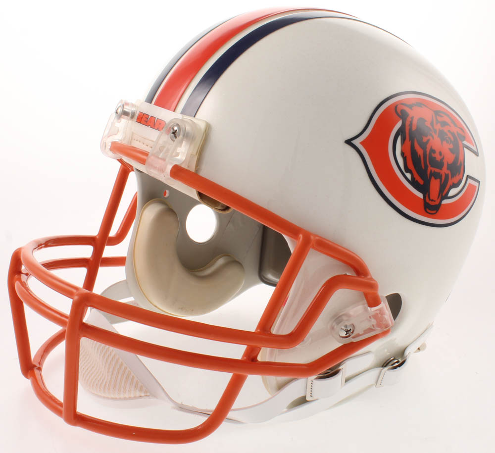 Dick Butkus, Mike Singletary & Brian Urlacher Signed Bears Full-Size Authentic On-Field Helmet With Multiple Inscriptions (Schwartz COA) at PristineAuction.com Dick Butkus, Mike Singletary & Brian Urlacher Signed Bears Full-Size Authentic On-Field Helmet With Multiple Inscriptions (Schwartz COA) at PristineAuction.com