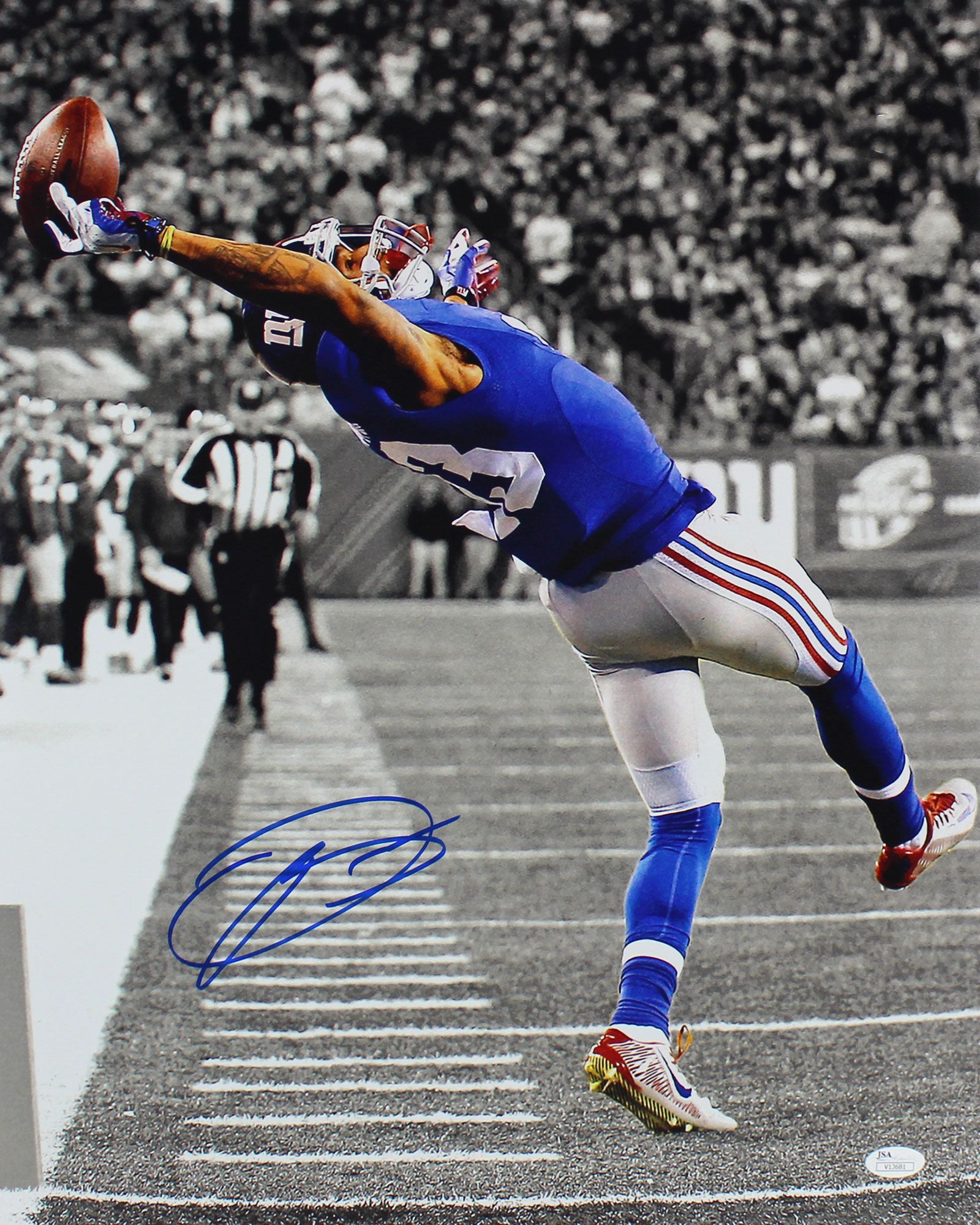 Odell Beckham Jr. Signed Giants 16x20 Photo (JSA) at PristineAuction.com Odell Beckham Jr. Signed Giants 16x20 Photo (JSA) at PristineAuction.com