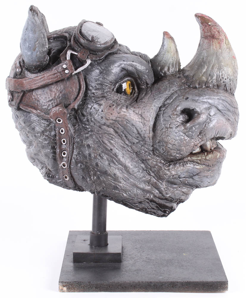 Kevin Eastman Signed "Teenage Mutant Ninja Turtles" - Rocksteady - Life-Size Hand-Painted Sculpture by Tate Steinsiek (PA COA) (1/1) at PristineAuction.com Kevin Eastman Signed "Teenage Mutant Ninja Turtles" - Rocksteady - Life-Size Hand-Painted Sculpture by Tate Steinsiek (PA COA) (1/1) at PristineAuction.com