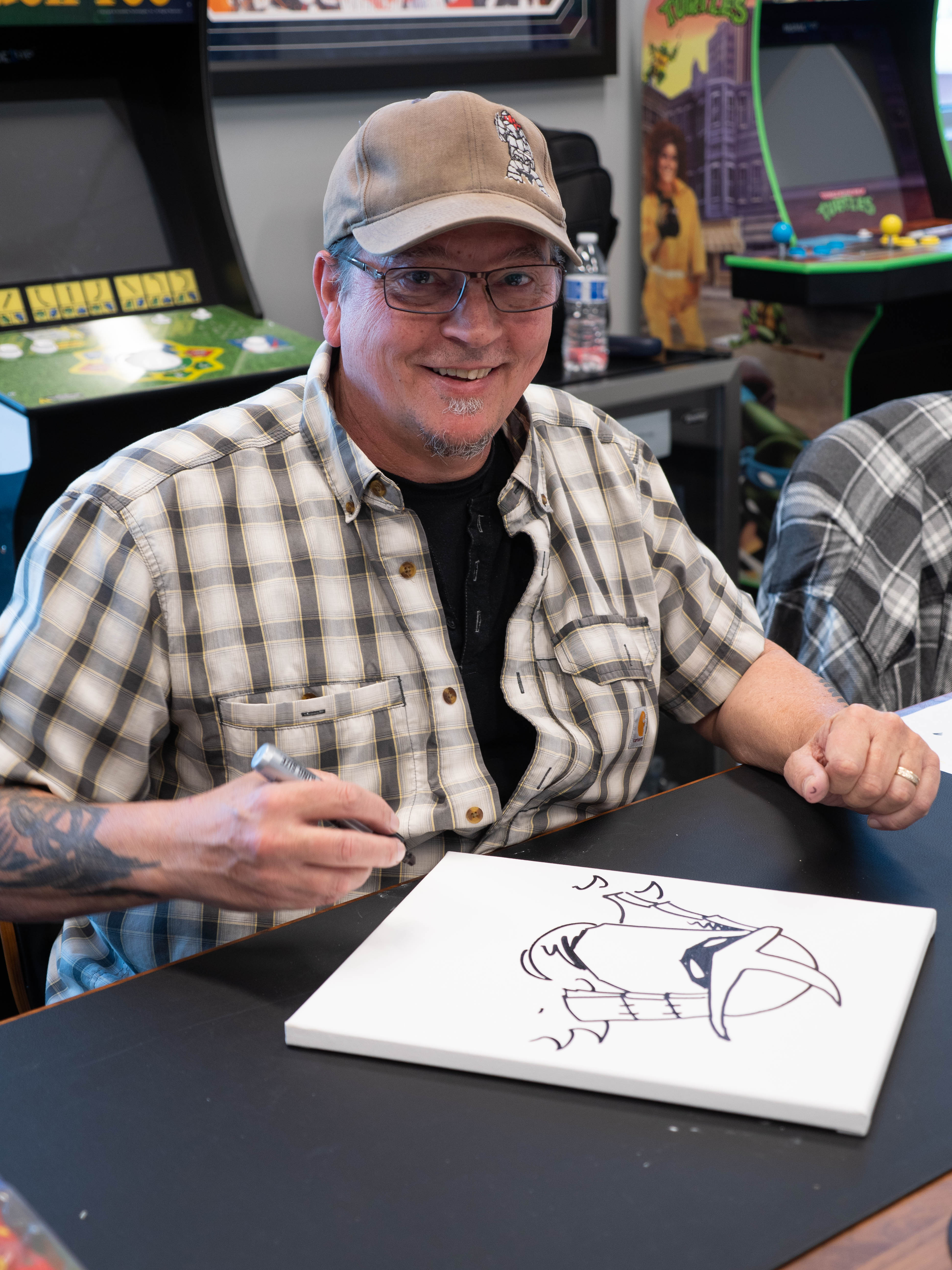 Kevin Eastman Signed "Teenage Mutant Ninja Turtles" - Rocksteady - Life-Size Hand-Painted Sculpture by Tate Steinsiek (PA COA) (1/1) at PristineAuction.com Kevin Eastman Signed "Teenage Mutant Ninja Turtles" - Rocksteady - Life-Size Hand-Painted Sculpture by Tate Steinsiek (PA COA) (1/1) at PristineAuction.com
