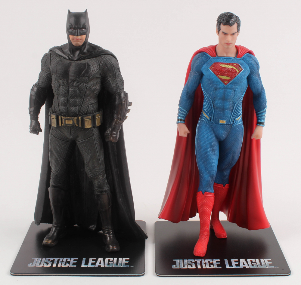 Lot of (2) "Justice League" Kotobukiya Statue Set with Batman