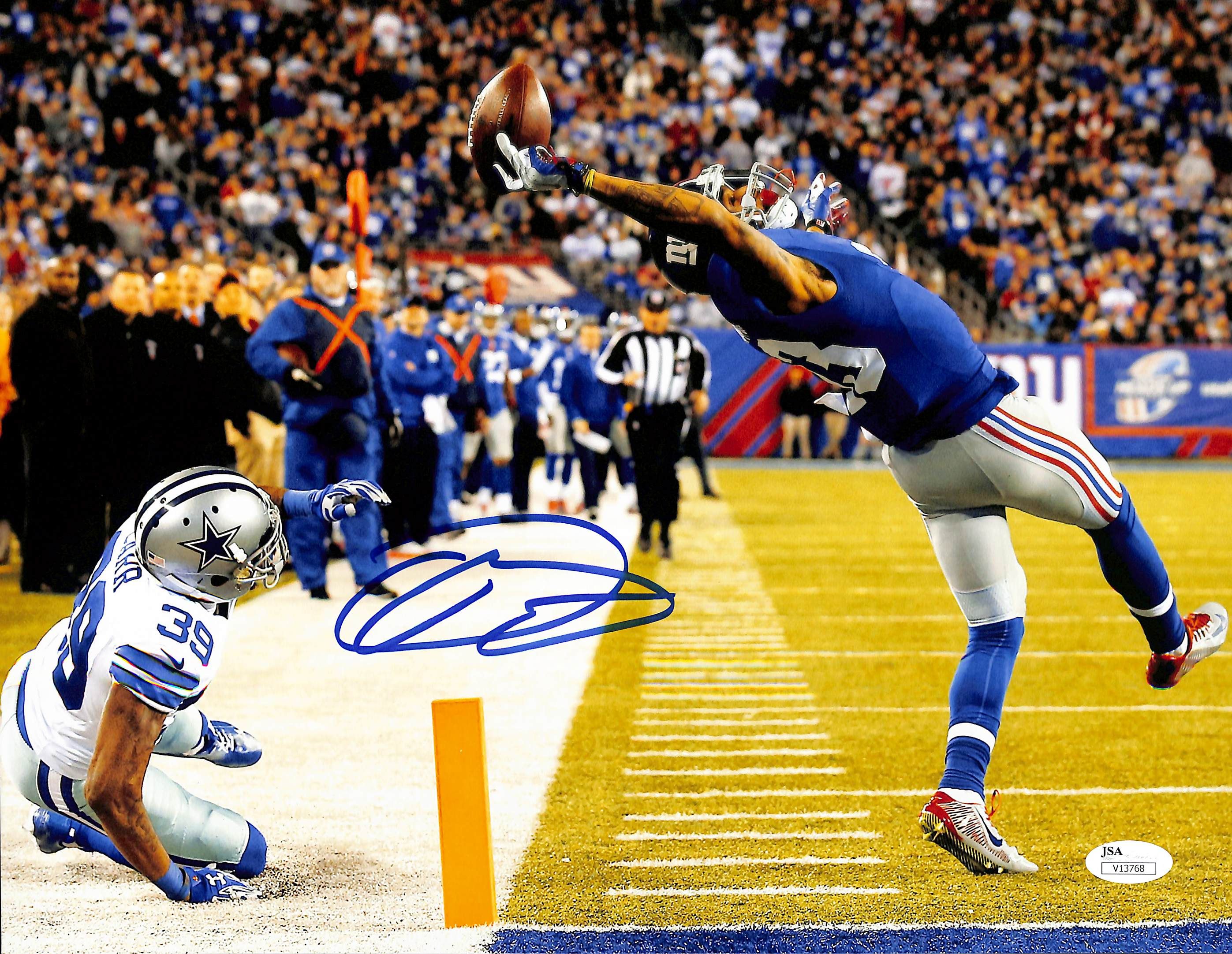 Odell Beckham Jr. Signed Giants 11x14 Photo (JSA) at PristineAuction.com Odell Beckham Jr. Signed Giants 11x14 Photo (JSA) at PristineAuction.com