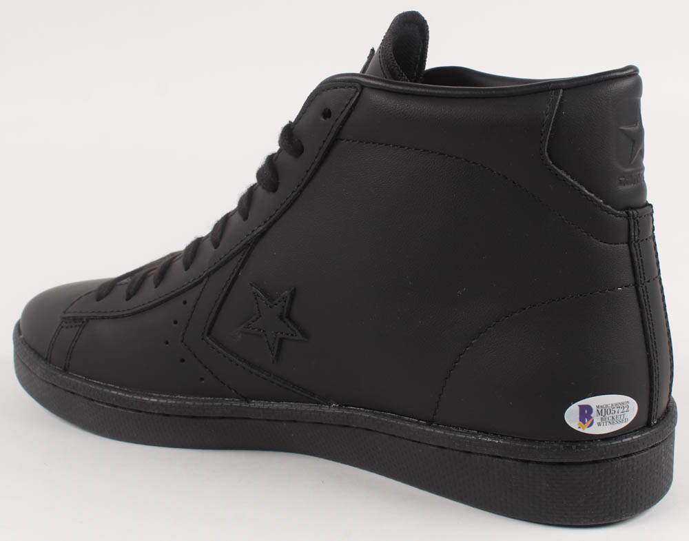 Magic Johnson Signed Converse Basketball Shoe (Beckett COA) at PristineAuction.com Magic Johnson Signed Converse Basketball Shoe (Beckett COA) at PristineAuction.com