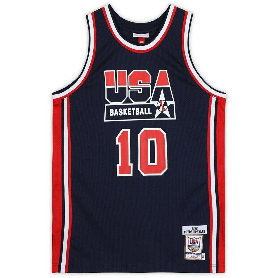 Clyde Drexler Signed 1992 Team USA Olympic Mitchell & Ness Jersey (Fanatics) at PristineAuction.com Clyde Drexler Signed 1992 Team USA Olympic Mitchell & Ness Jersey (Fanatics) at PristineAuction.com