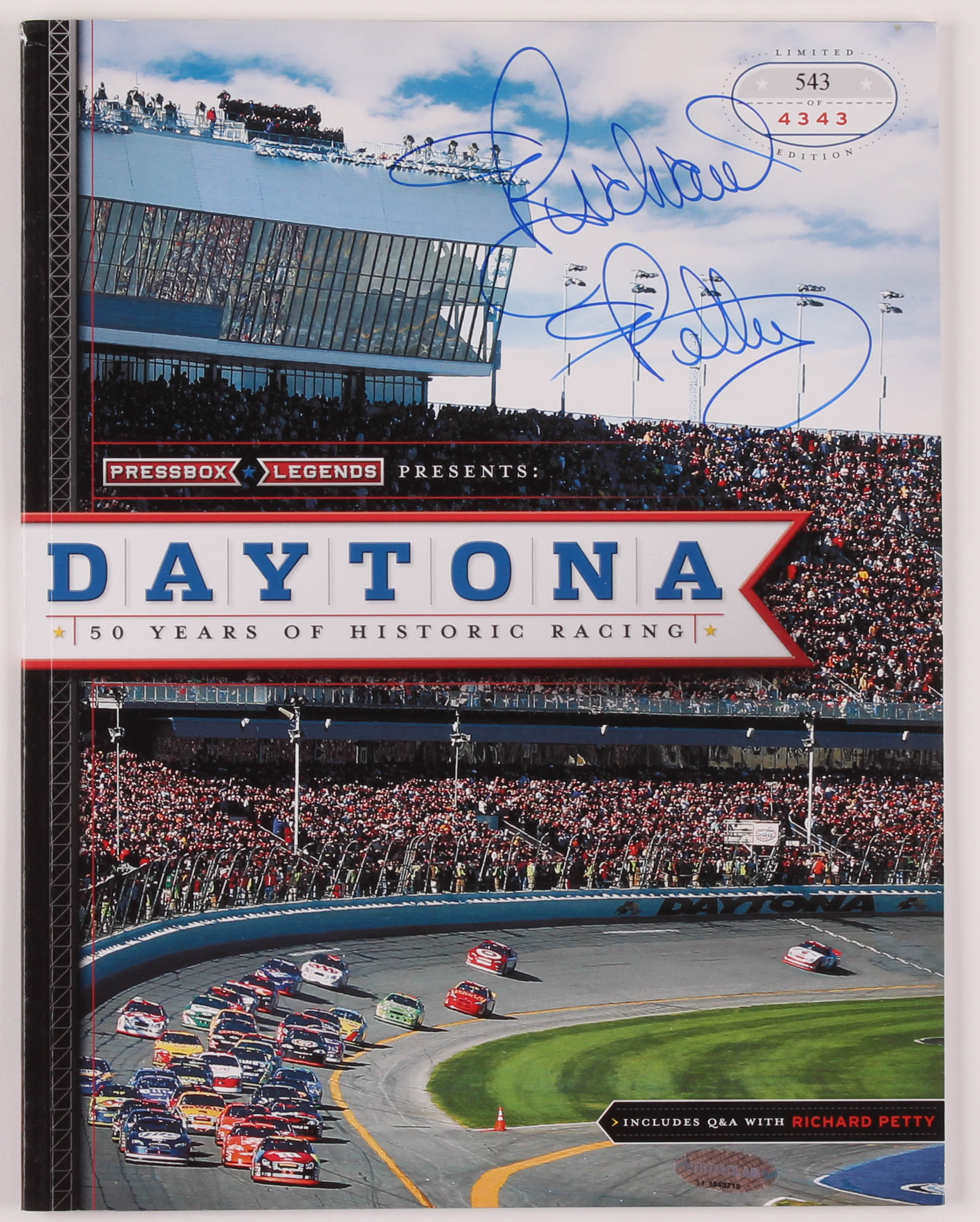 Richard Petty Signed LE "Daytona: 50 Years of Historic Racing" Program (Ironclad Hologram) at PristineAuction.com Richard Petty Signed LE "Daytona: 50 Years of Historic Racing" Program (Ironclad Hologram) at PristineAuction.com