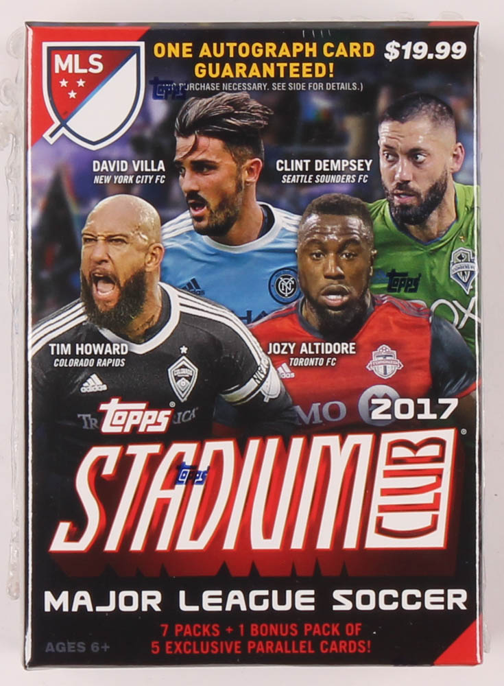 2017 Topps Stadium Club Soccer Blaster Box of (54) Cards at PristineAuction.com 2017 Topps Stadium Club Soccer Blaster Box of (54) Cards at PristineAuction.com