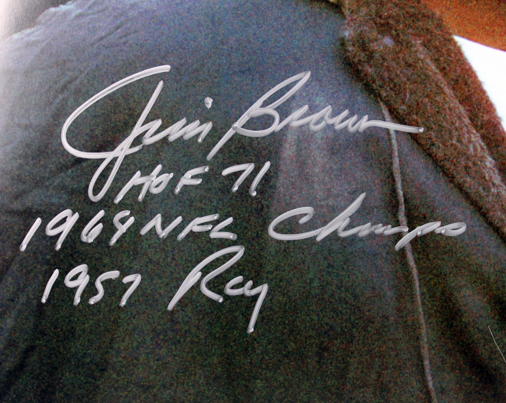 JIM BROWN signed autographed photo COA Hologram main image 0