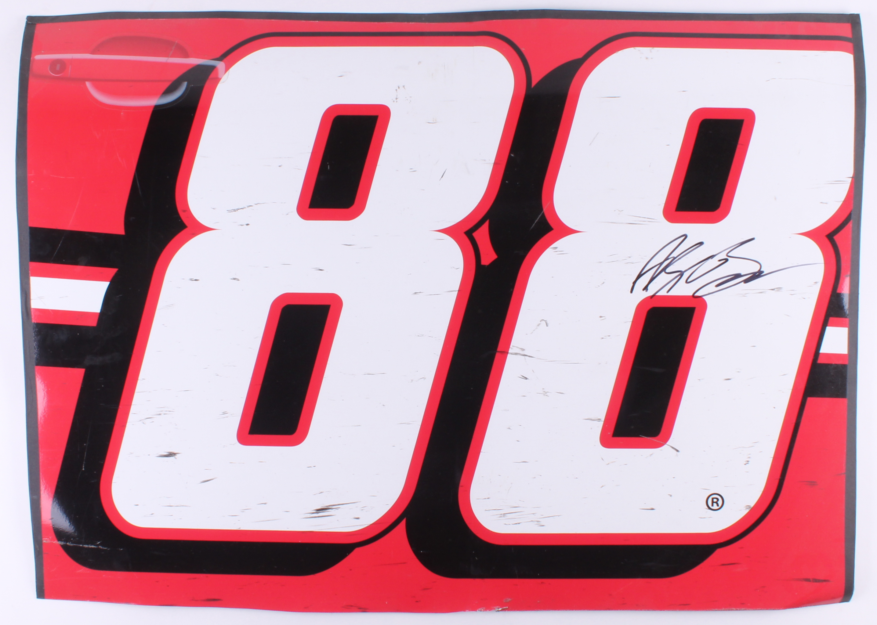 Alex Bowman Race-Used #88 NASCAR Xfinity Series Full Door Sheet Metal (PA COA) at PristineAuction.com Alex Bowman Race-Used #88 NASCAR Xfinity Series Full Door Sheet Metal (PA COA) at PristineAuction.com