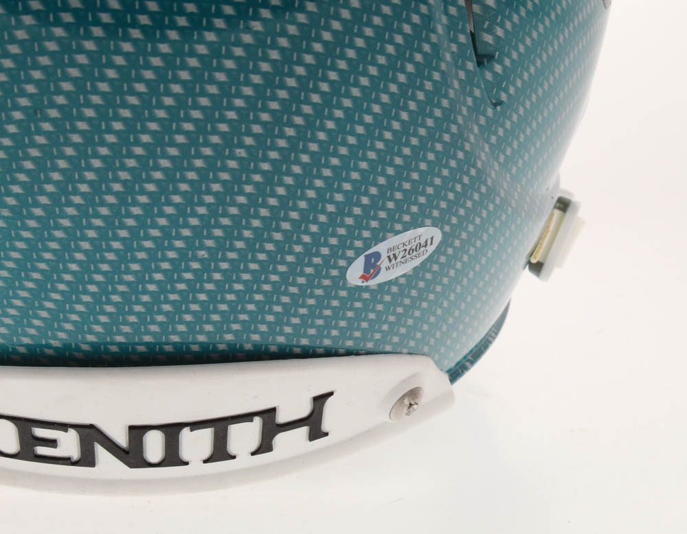 Gardner Minshew Signed Jaguars Full-Size Authentic On-Field Hydro-Dipped Youth Helmet (Beckett COA) at PristineAuction.com Gardner Minshew Signed Jaguars Full-Size Authentic On-Field Hydro-Dipped Youth Helmet (Beckett COA) at PristineAuction.com