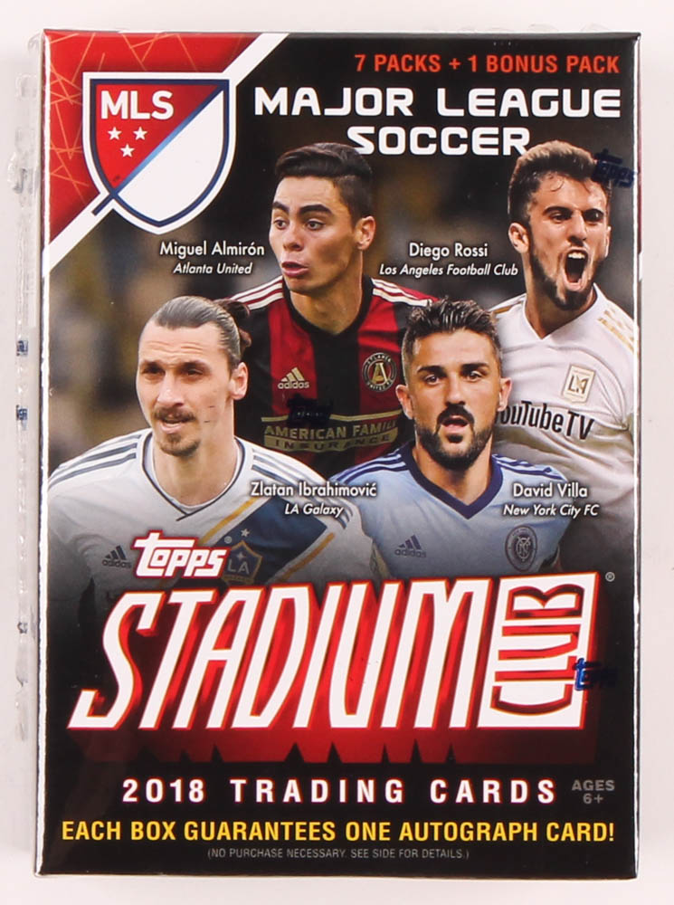 2018 Topps Stadium Club MLS Soccer Blaster Box of (53) Cards at PristineAuction.com 2018 Topps Stadium Club MLS Soccer Blaster Box of (53) Cards at PristineAuction.com