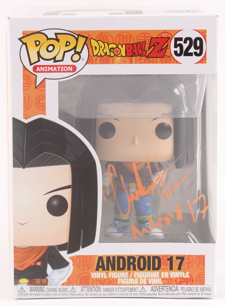 Chuck Huber Signed "Dragon Ball Z" #529 Android 17 Funko Pop! Vinyl Figure Inscribed "Android 17" (TriStar Hologram) at PristineAuction.com Chuck Huber Signed "Dragon Ball Z" #529 Android 17 Funko Pop! Vinyl Figure Inscribed "Android 17" (TriStar Hologram) at PristineAuction.com