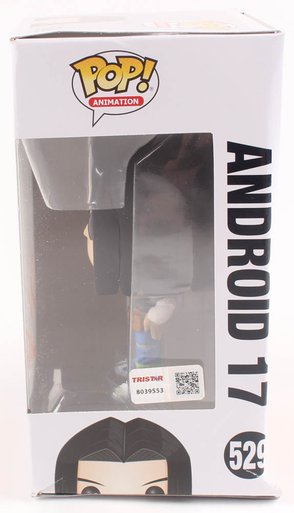 Chuck Huber Signed "Dragon Ball Z" #529 Android 17 Funko Pop! Vinyl Figure Inscribed "Android 17" (TriStar Hologram) at PristineAuction.com Chuck Huber Signed "Dragon Ball Z" #529 Android 17 Funko Pop! Vinyl Figure Inscribed "Android 17" (TriStar Hologram) at PristineAuction.com