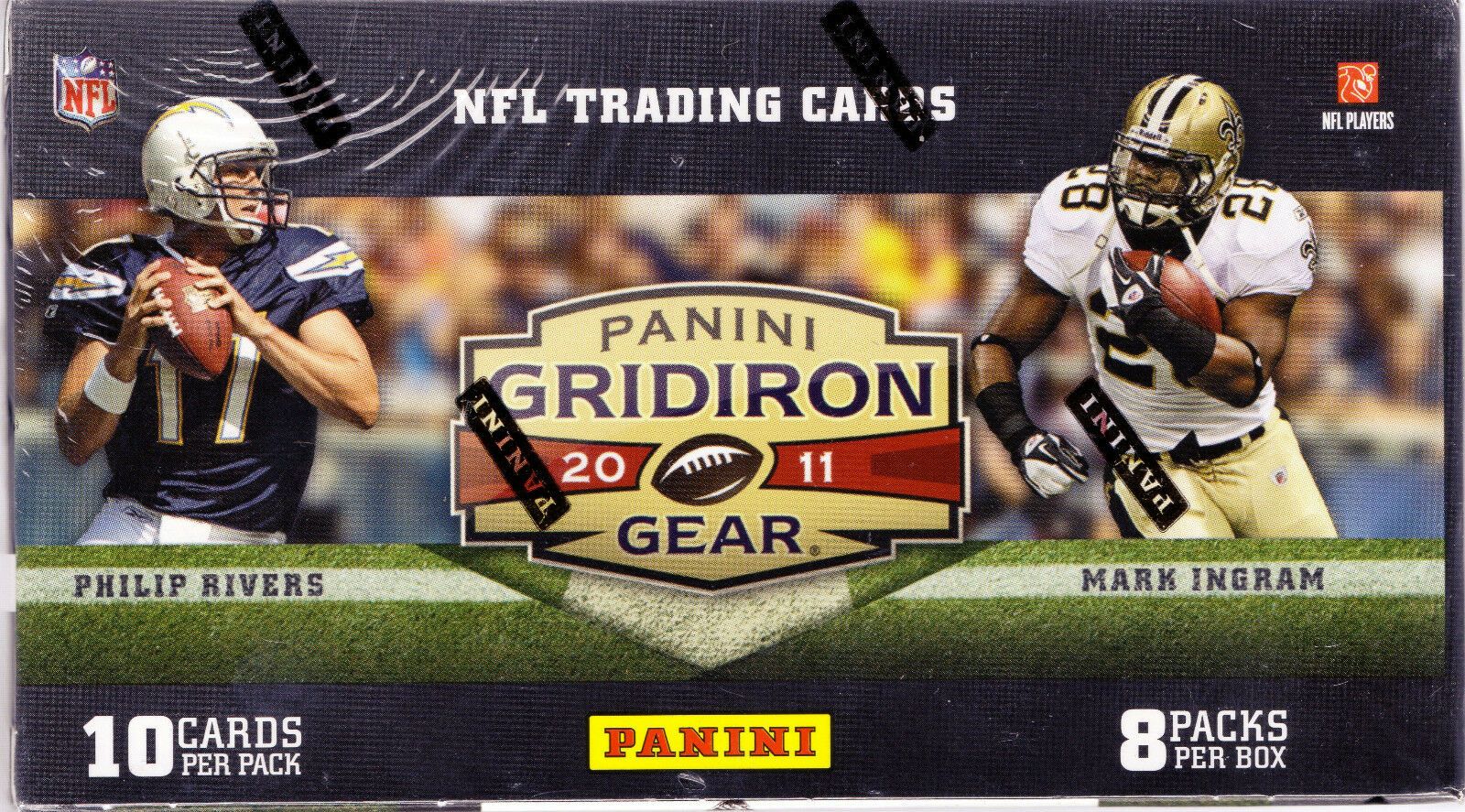 2011 Panini Gridiron Gear Football Blaster Box with (8) Packs at PristineAuction.com 2011 Panini Gridiron Gear Football Blaster Box with (8) Packs at PristineAuction.com