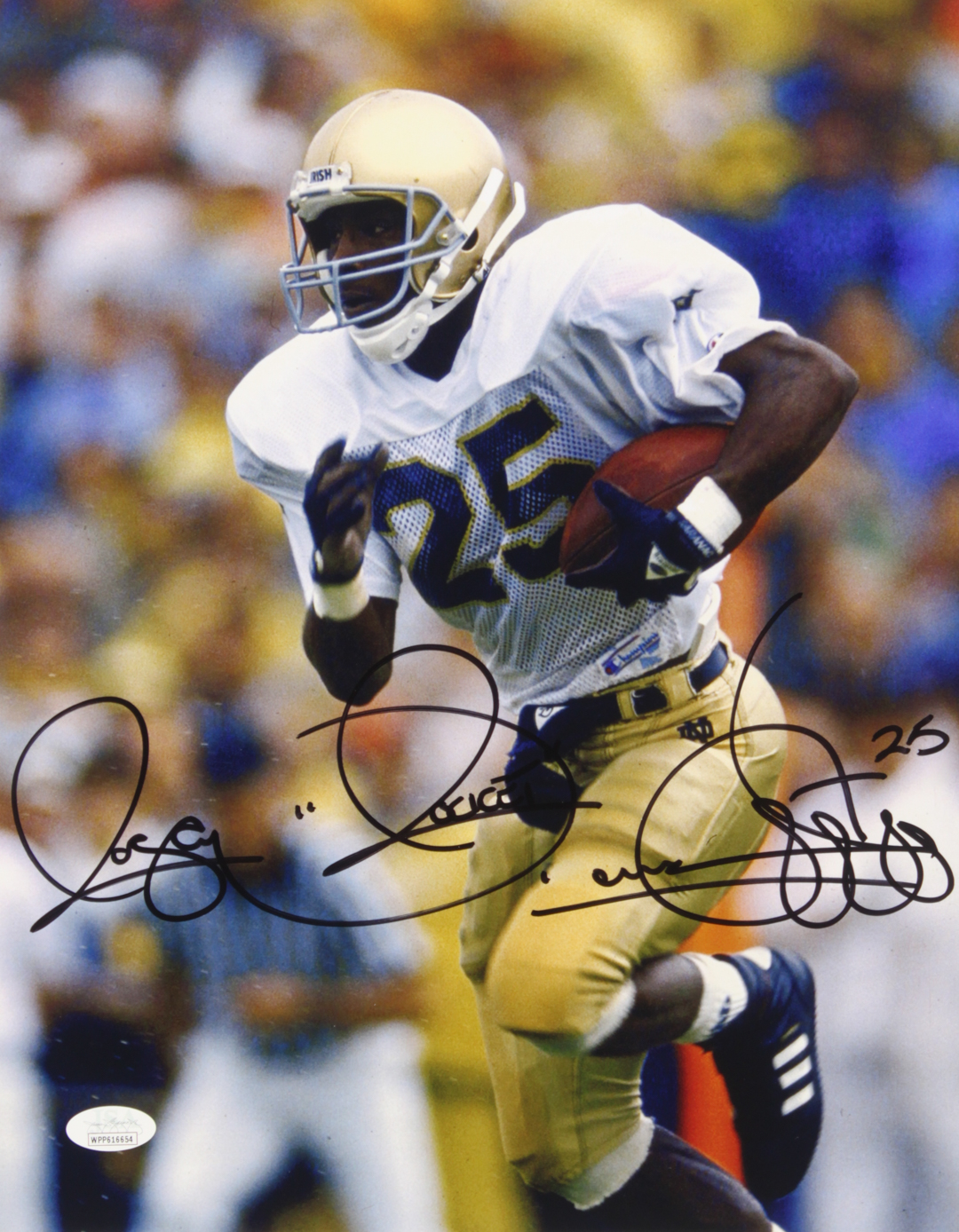 Raghib "Rocket" Ismail Signed Notre Dame Fighting Irish 11x14 Photo (JSA COA) at PristineAuction.com Raghib "Rocket" Ismail Signed Notre Dame Fighting Irish 11x14 Photo (JSA COA) at PristineAuction.com