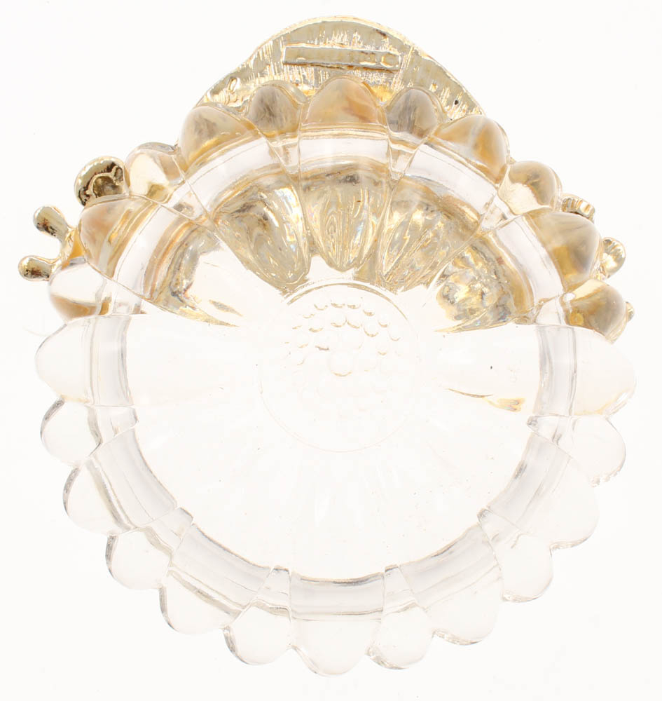 Vintage 1960's Disneyland Souvenir Glass Dish Pristine Auction