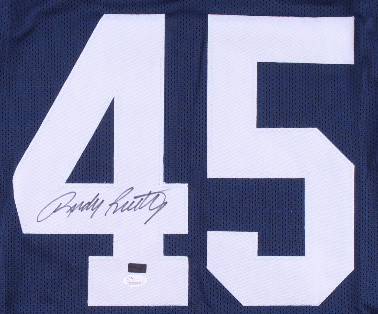 Rudy Ruettiger Signed Jersey (JSA COA & Palm Beach COA) at PristineAuction.com Rudy Ruettiger Signed Jersey (JSA COA & Palm Beach COA) at PristineAuction.com