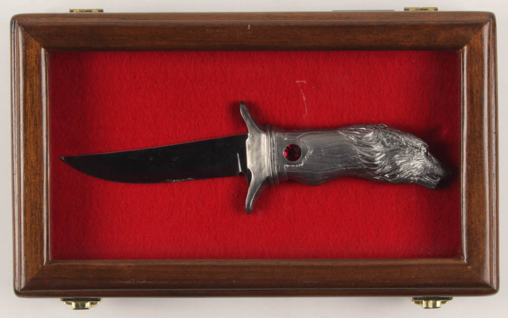 Michael Ricker Pewter LE Knife Series #3 Wolf