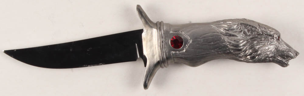 Michael Ricker Pewter LE Knife Series #3 Wolf