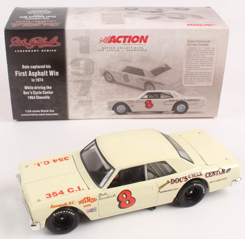 Dale Earnhardt Sr. LE #8 1st Asphalt Win 1964 Chevrolet Chevelle 1:24 Diecast Car at PristineAuction.com Dale Earnhardt Sr. LE #8 1st Asphalt Win 1964 Chevrolet Chevelle 1:24 Diecast Car at PristineAuction.com