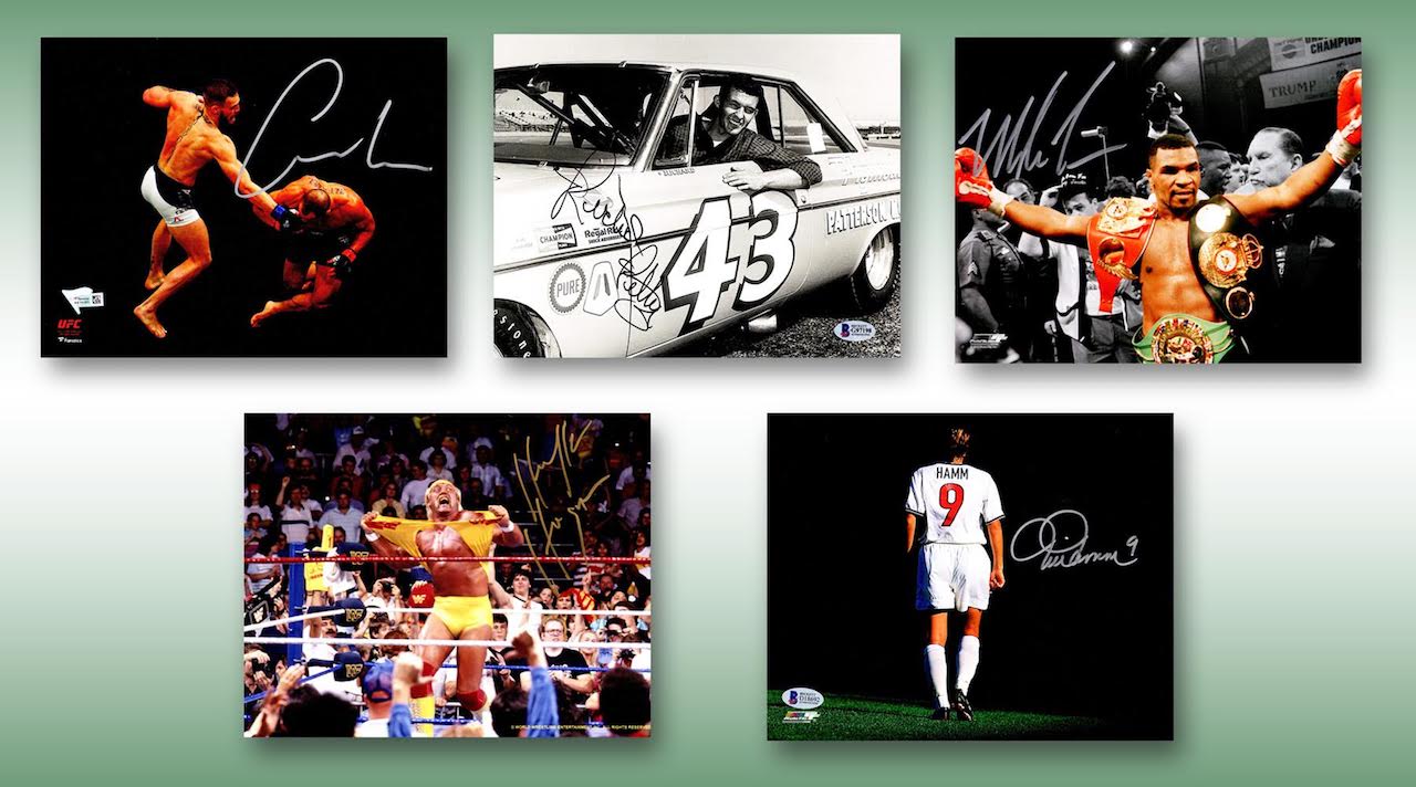 Schwartz Sports Multi Sports Signed Triple 8x10 Mystery Photo Collection – Series 4 (3 Autographed 8x10 Photos Per Box) - *Multiple 16x20 Redemptions* at PristineAuction.com Schwartz Sports Multi Sports Signed Triple 8x10 Mystery Photo Collection – Series 4 (3 Autographed 8x10 Photos Per Box) - *Multiple 16x20 Redemptions* at PristineAuction.com