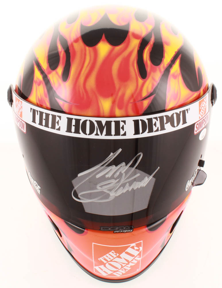 Tony Stewart Signed NASCAR Home Depot Full-Size Helmet (JSA COA) at PristineAuction.com Tony Stewart Signed NASCAR Home Depot Full-Size Helmet (JSA COA) at PristineAuction.com