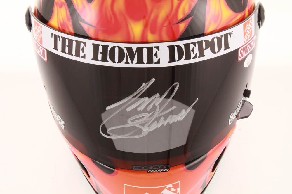 Tony Stewart Signed NASCAR Home Depot Full-Size Helmet (JSA COA) at PristineAuction.com Tony Stewart Signed NASCAR Home Depot Full-Size Helmet (JSA COA) at PristineAuction.com