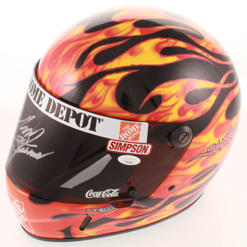Tony Stewart Signed NASCAR Home Depot Full-Size Helmet (JSA COA) at PristineAuction.com Tony Stewart Signed NASCAR Home Depot Full-Size Helmet (JSA COA) at PristineAuction.com