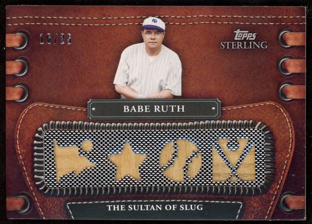 Babe Ruth 2010 Topps Sterling Legendary Leather Relics Quad #LLR3 ...