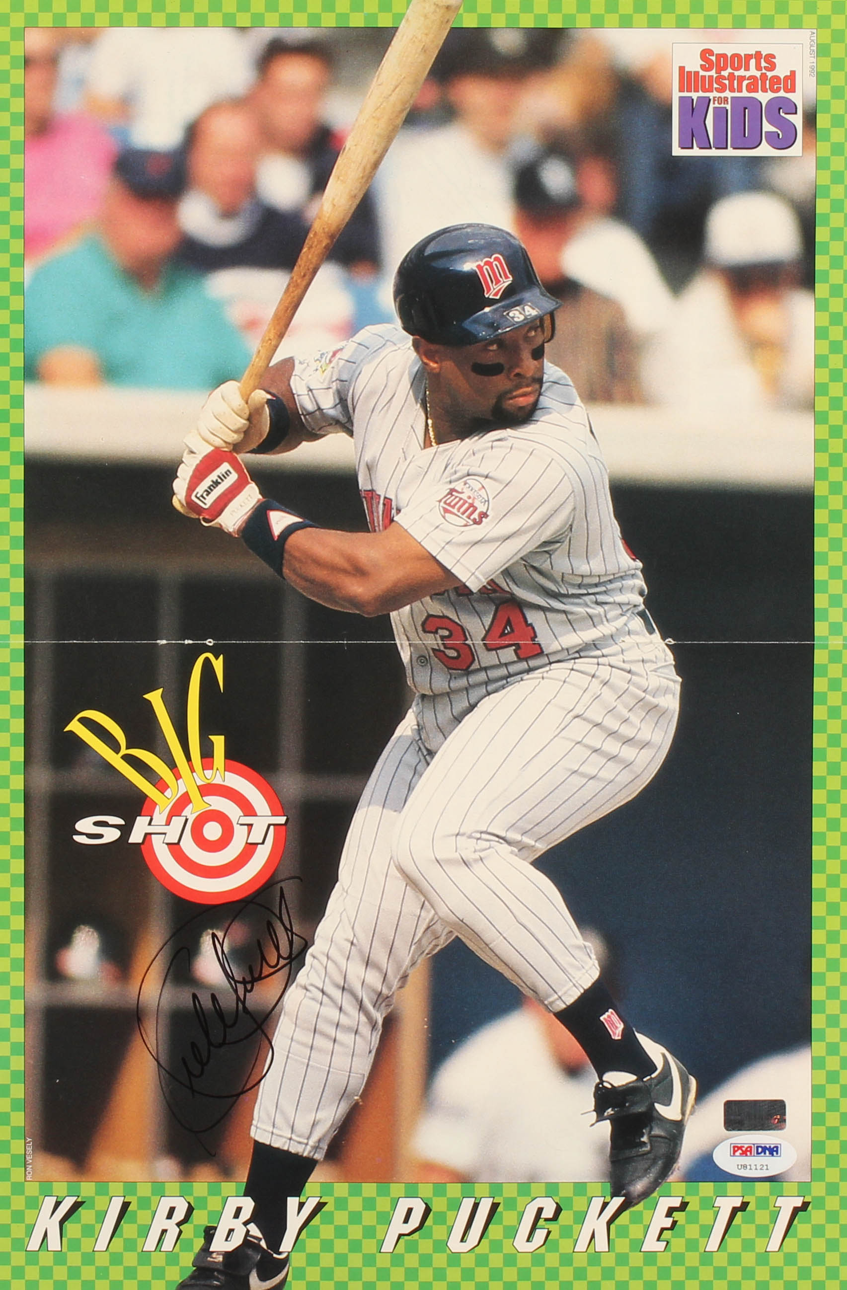 Kirby Puckett Signed Twins 11x16 Poster (PSA COA & Palm Beach COA) at PristineAuction.com Kirby Puckett Signed Twins 11x16 Poster (PSA COA & Palm Beach COA) at PristineAuction.com