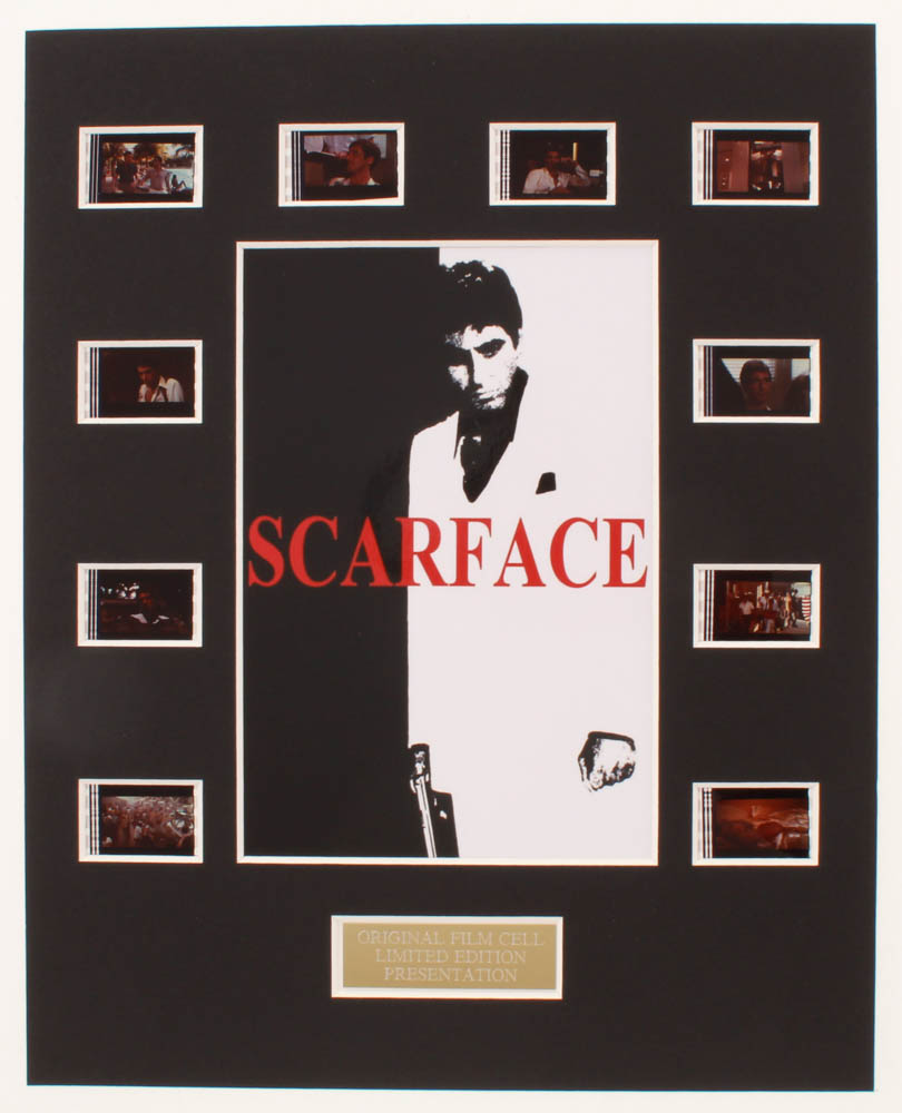 "Scarface" LE 8x10 Custom Matted Original Film / Movie Cell Display at PristineAuction.com "Scarface" LE 8x10 Custom Matted Original Film / Movie Cell Display at PristineAuction.com