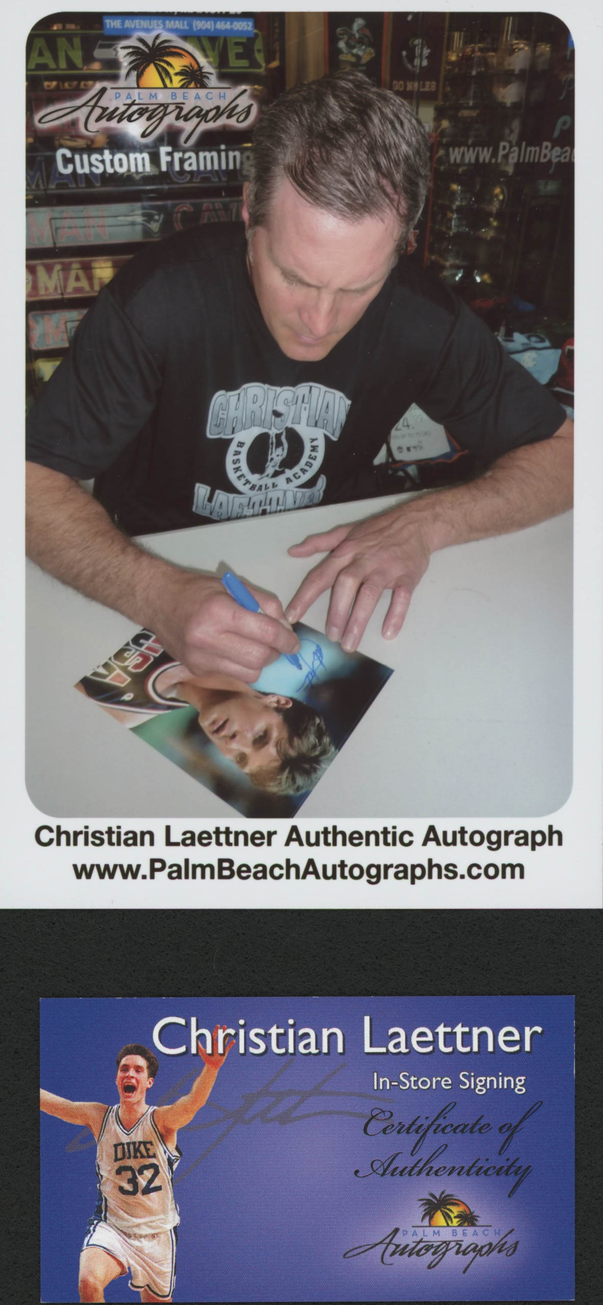 Christian Laettner Signed Team USA 8x10 Photo (Palm Beach COA) at PristineAuction.com Christian Laettner Signed Team USA 8x10 Photo (Palm Beach COA) at PristineAuction.com