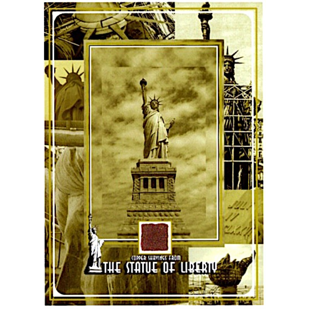 The Statue Of Liberty 6x8 Photo With Copper Shavings From The Statue Of 