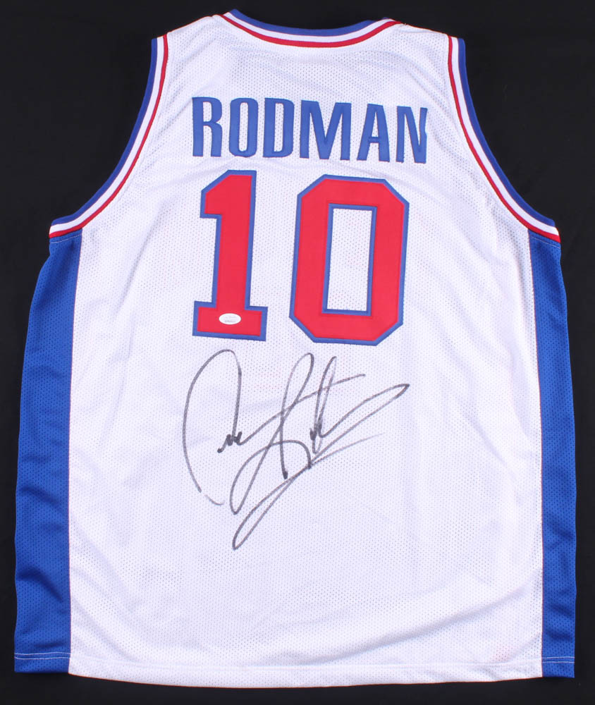 Dennis Rodman Signed Jersey (JSA COA) at PristineAuction.com Dennis Rodman Signed Jersey (JSA COA) at PristineAuction.com
