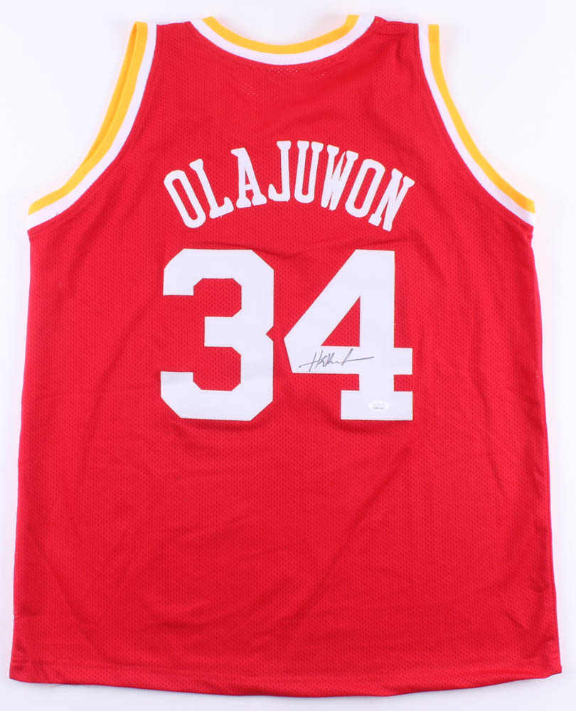 Hakeem Olajuwon Signed Jersey (JSA COA) at PristineAuction.com Hakeem Olajuwon Signed Jersey (JSA COA) at PristineAuction.com