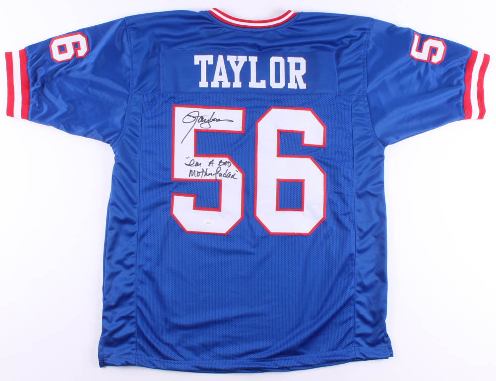 Lawrence Taylor Signed Jersey Inscribed "I'm A Bad Motherf****r" (JSA COA) at PristineAuction.com Lawrence Taylor Signed Jersey Inscribed "I'm A Bad Motherf****r" (JSA COA) at PristineAuction.com