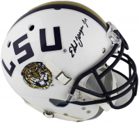 Ed Orgeron Signed LSU Tigers Full-Size Authentic On-Field Helmet (Fanatics) at PristineAuction.com