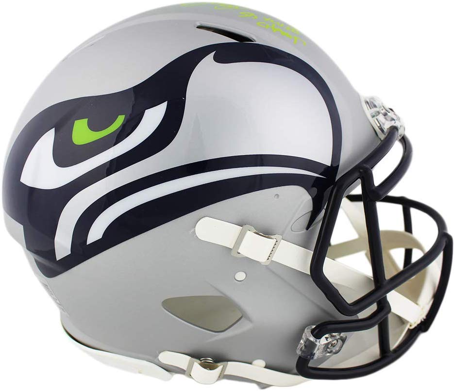 Bobby Wagner Signed Seahawks Full-Size Authentic On-Field AMP Alternate Speed Helmet Inscribed "SB XLVIII Champs" (Radtke COA) at PristineAuction.com Bobby Wagner Signed Seahawks Full-Size Authentic On-Field AMP Alternate Speed Helmet Inscribed "SB XLVIII Champs" (Radtke COA) at PristineAuction.com