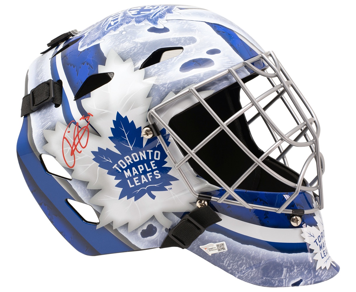 Frederik Andersen Signed Maple Leafs Full-Size Goalie Mask (Fanatics Hologram) at PristineAuction.com Frederik Andersen Signed Maple Leafs Full-Size Goalie Mask (Fanatics Hologram) at PristineAuction.com