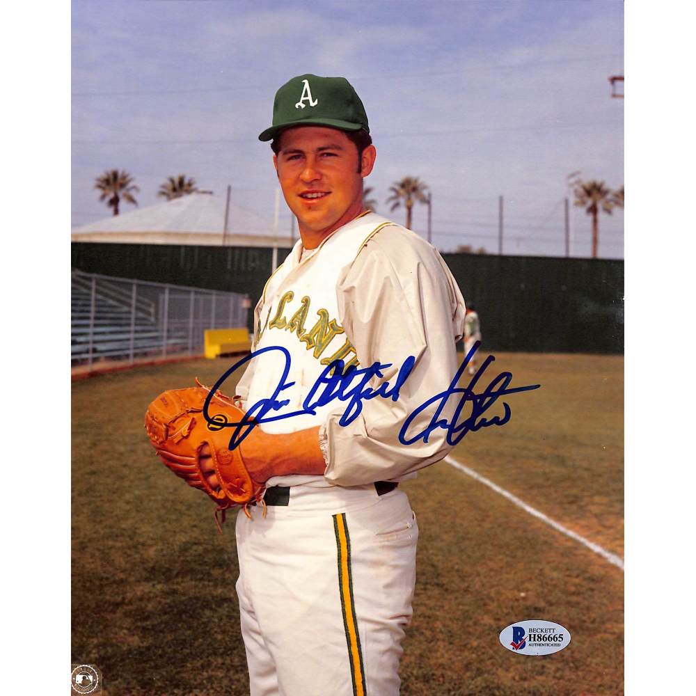 Jim "Catfish" Hunter Signed Athletics 8x10 Photo (Beckett COA