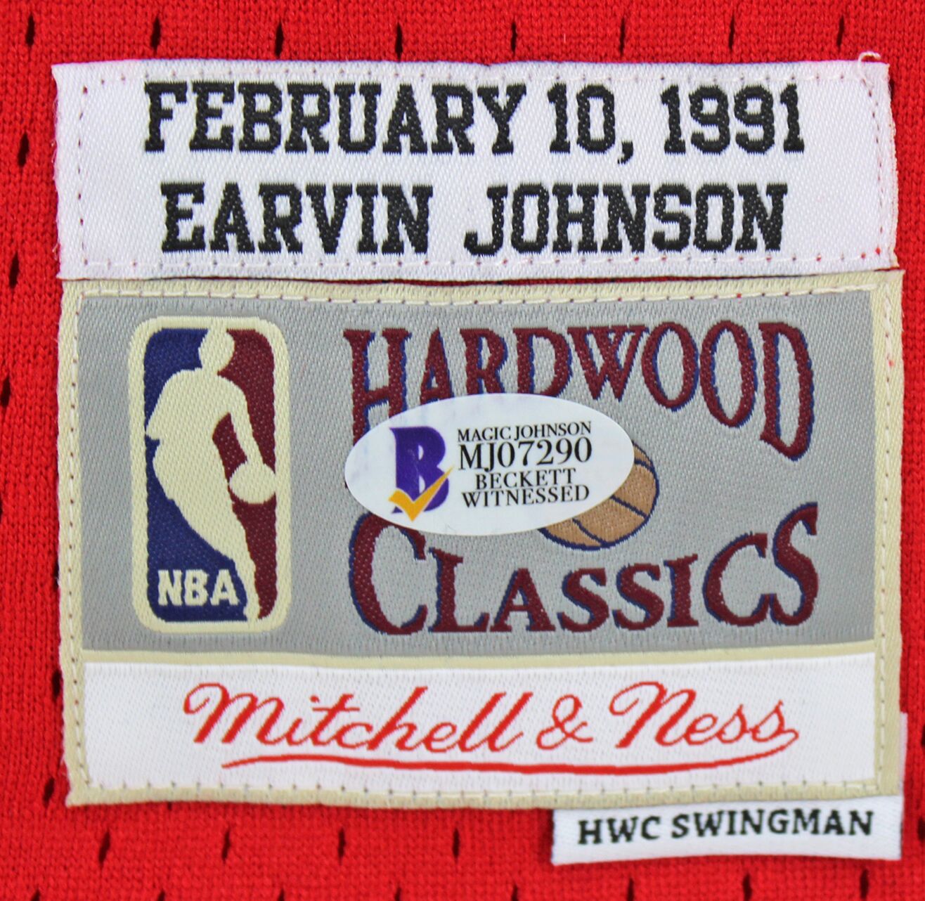 Magic Johnson Signed 1991 NBA All-Star Jersey (Beckett COA) at PristineAuction.com Magic Johnson Signed 1991 NBA All-Star Jersey (Beckett COA) at PristineAuction.com