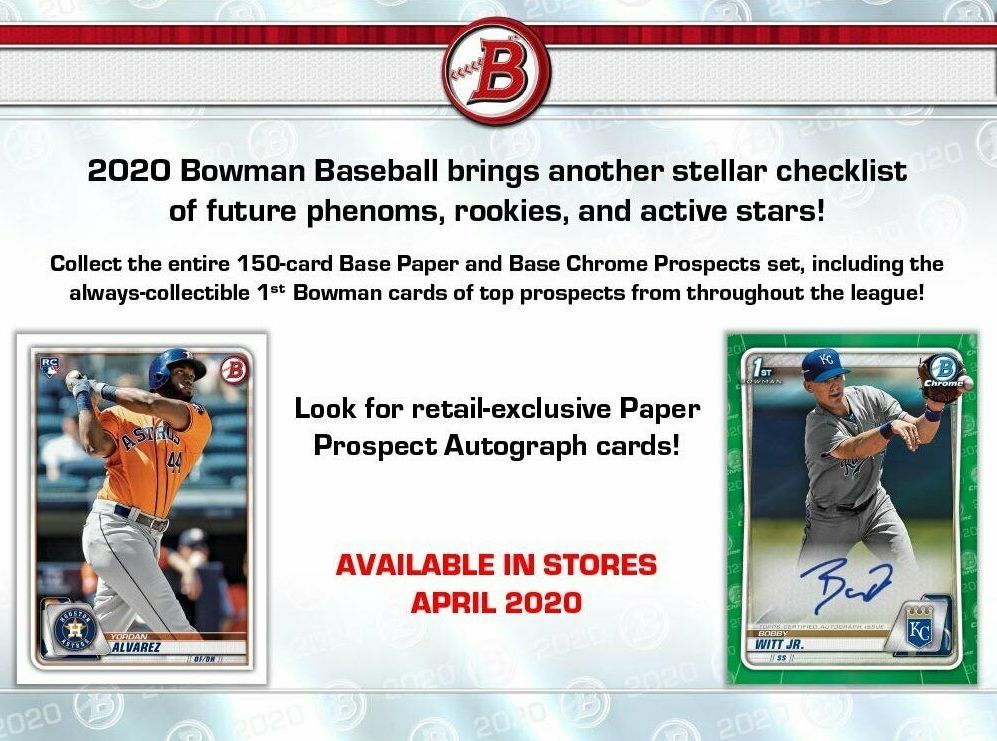 2020 Bowman Baseball Case of (12) Retail Boxes at PristineAuction.com 2020 Bowman Baseball Case of (12) Retail Boxes at PristineAuction.com