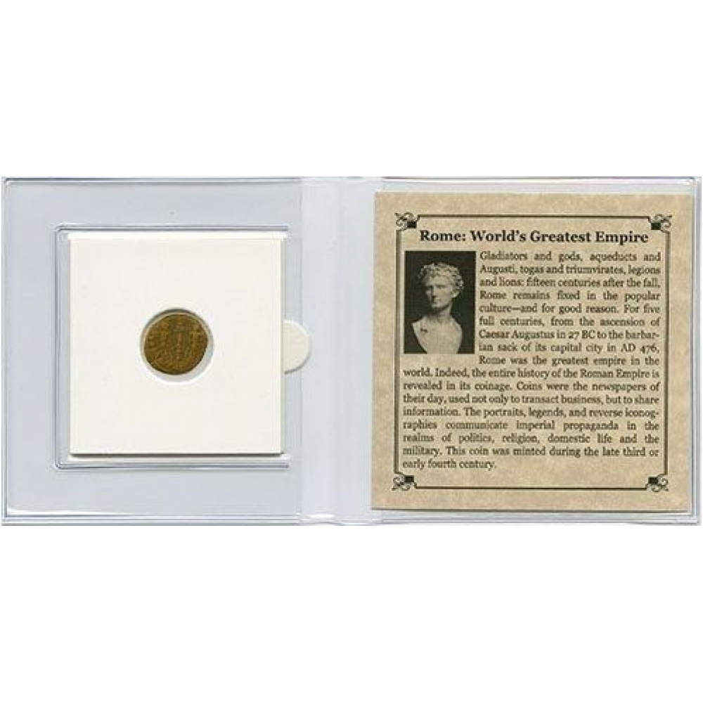 Rome: "World&rsquo;s Greatest Empire" Roman Bronze Coin AD 240-410 at PristineAuction.com
