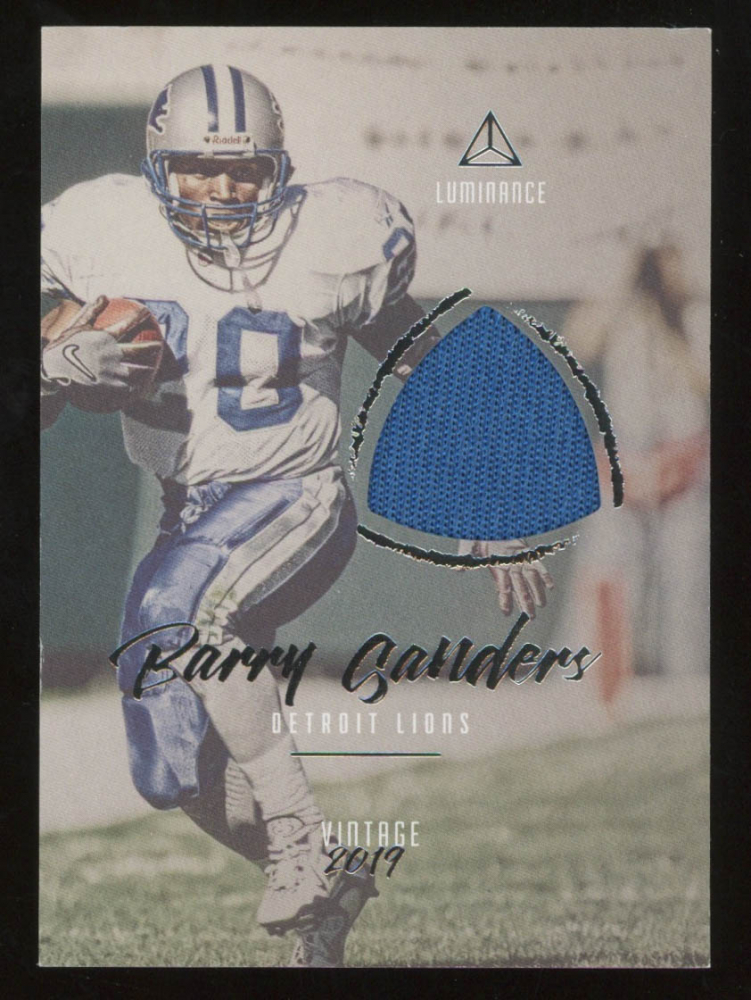 Barry Sanders 2019 Panini Luminance Vintage Materials #3