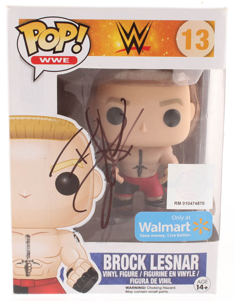 Brock Lesnar Signed WWE #13 Funko Pop! Vinyl Figure (PSA Hologram) at PristineAuction.com Brock Lesnar Signed WWE #13 Funko Pop! Vinyl Figure (PSA Hologram) at PristineAuction.com