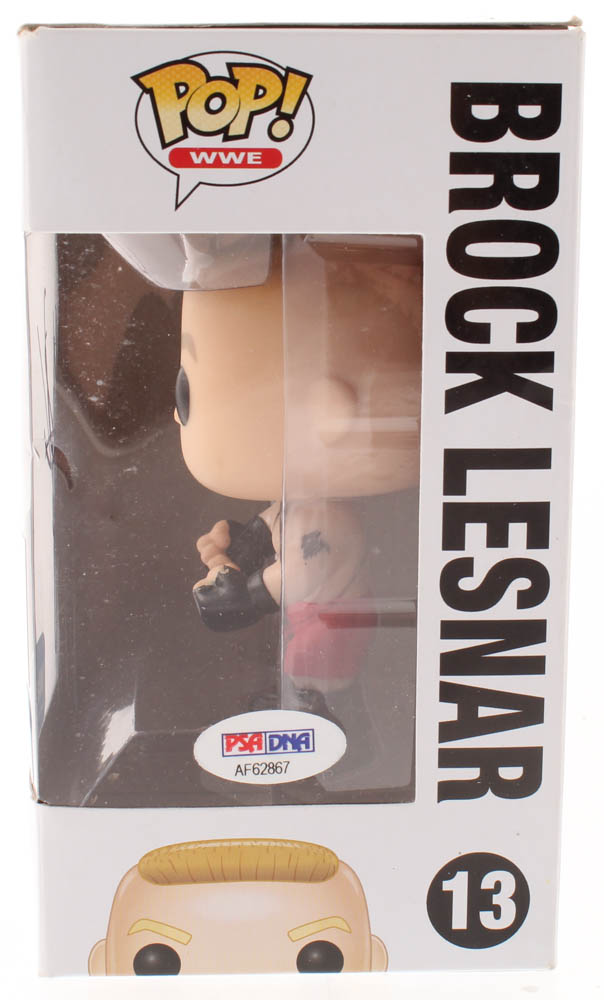 Brock Lesnar Signed WWE #13 Funko Pop! Vinyl Figure (PSA Hologram) at PristineAuction.com Brock Lesnar Signed WWE #13 Funko Pop! Vinyl Figure (PSA Hologram) at PristineAuction.com